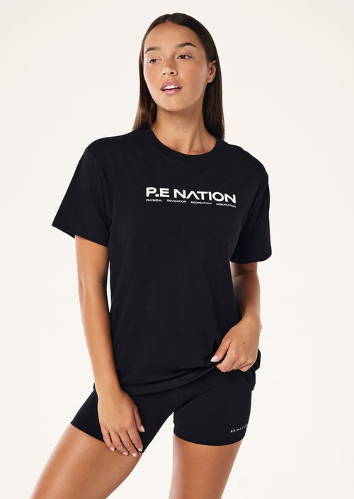 AERO SHORT SLEEVE TEE IN BLACK