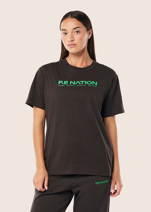 AERO SHORT SLEEVE TEE IN CAVIAR