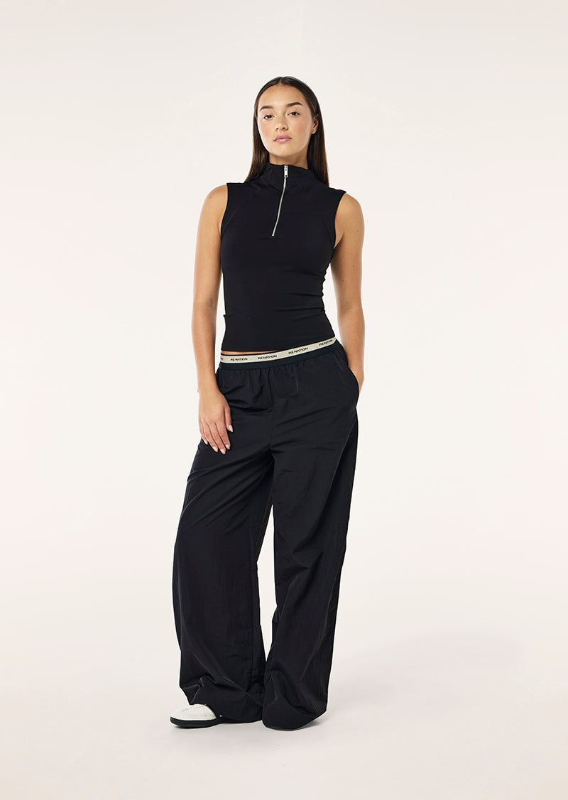 AVANT PANT IN BLACK & BISCUIT
