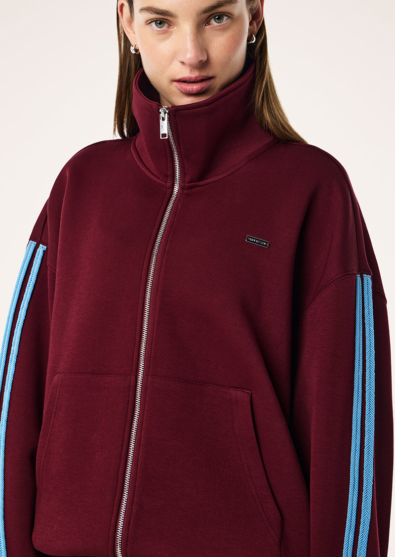 BEACON JACKET IN BURGUNDY