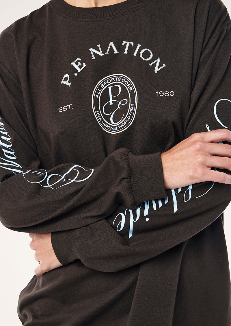 DALSTON LONG SLEEVE TEE IN CAVIAR