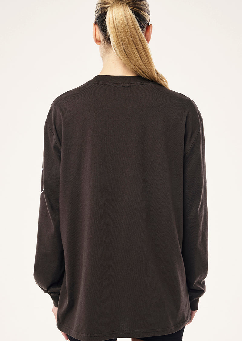 DALSTON LONG SLEEVE TEE IN CAVIAR