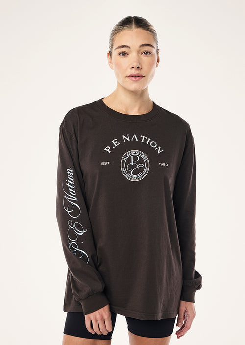 DALSTON LONG SLEEVE TEE IN CAVIAR