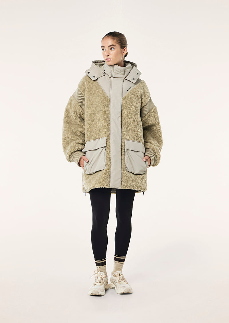 DISTRICT JACKET IN BISCUIT BY P.E NATION WOMENS ACTIVE JACKET