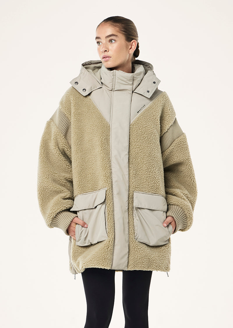 DISTRICT JACKET IN BISCUIT BY P.E NATION