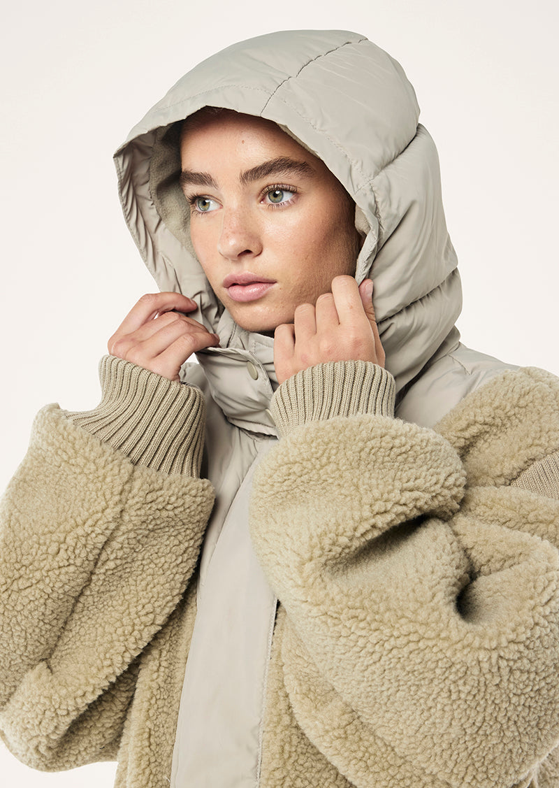DISTRICT JACKET IN BISCUIT BY P.E NATION WOMENS ACTIVE JACKET