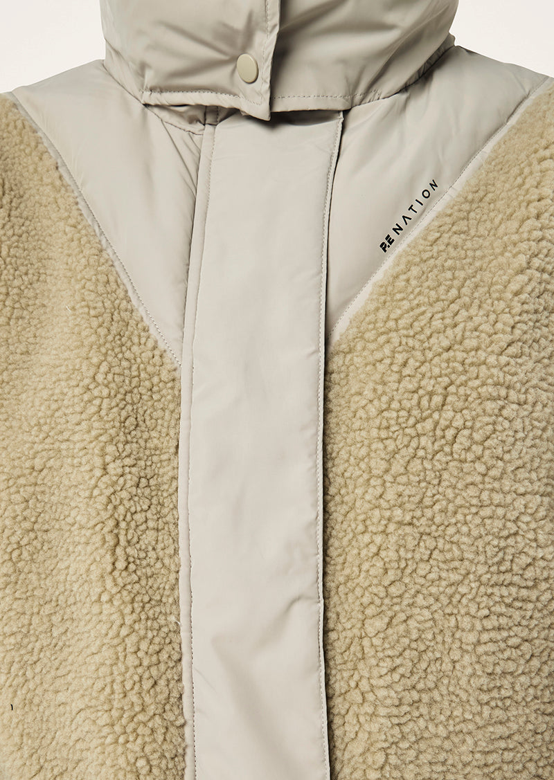 DISTRICT JACKET IN BISCUIT BY P.E NATION WOMENS ACTIVE JACKET