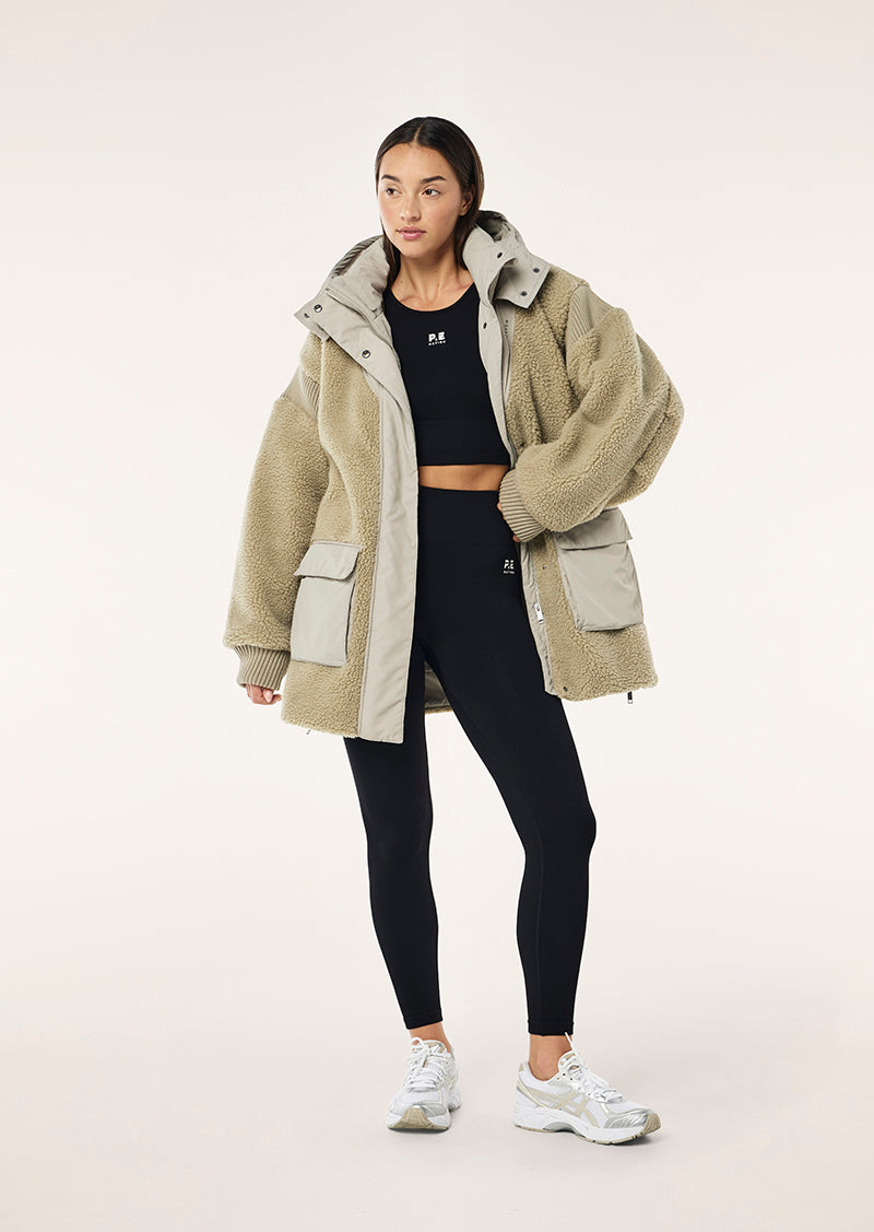 DISTRICT JACKET IN BISCUIT BY P.E NATION WOMENS ACTIVE JACKET