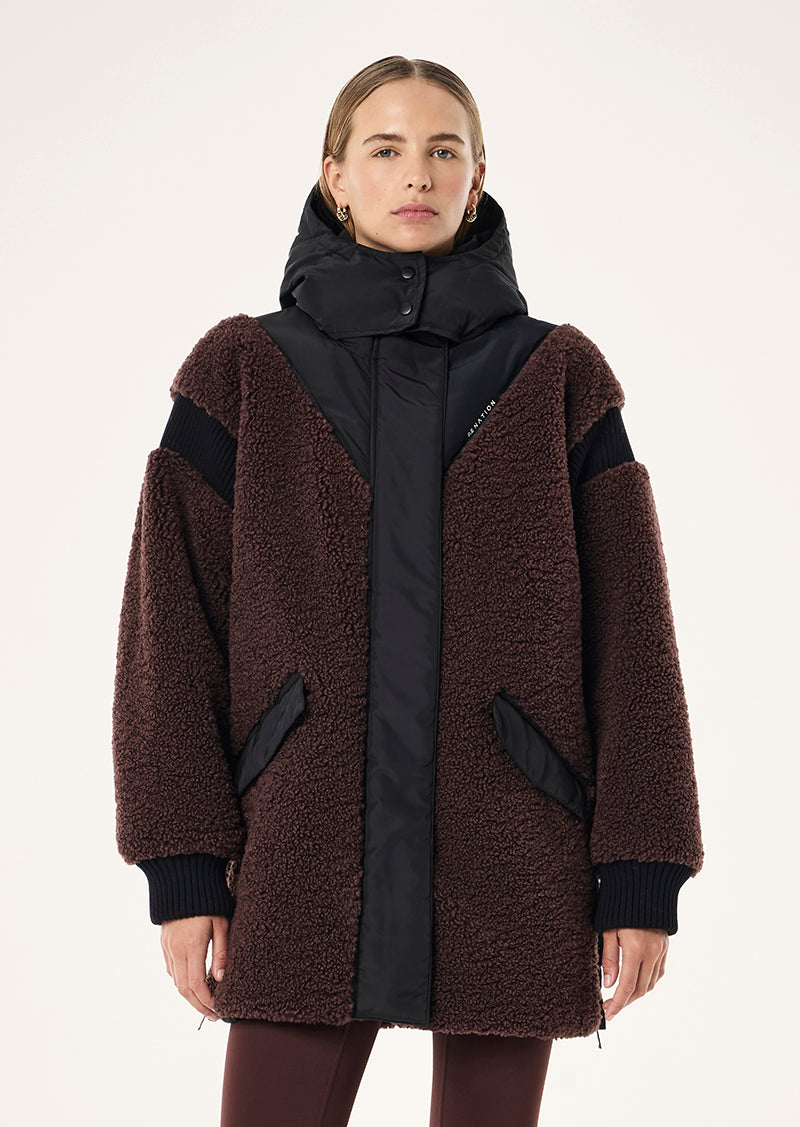 District Jacket in Mahogany by P.E Nation