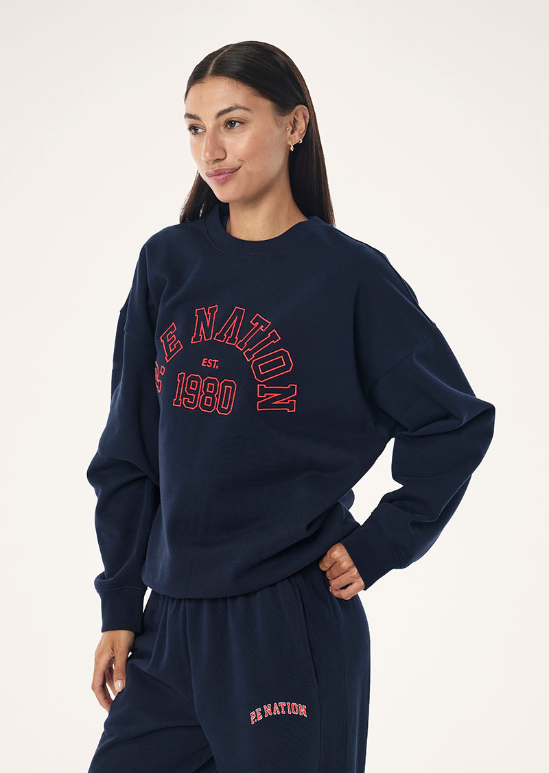 Established Oversized Sweat | Dark Navy | P.E Nation