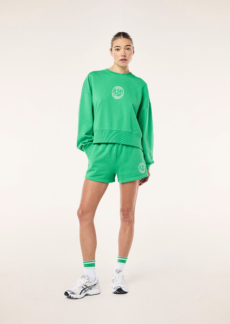 EXPOSITION SWEAT IN WASHED KELLY GREEN