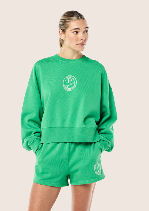 EXPOSITION SWEAT IN WASHED KELLY GREEN