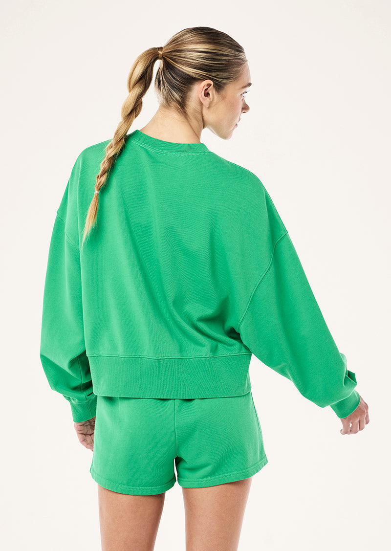 EXPOSITION SWEAT IN WASHED KELLY GREEN