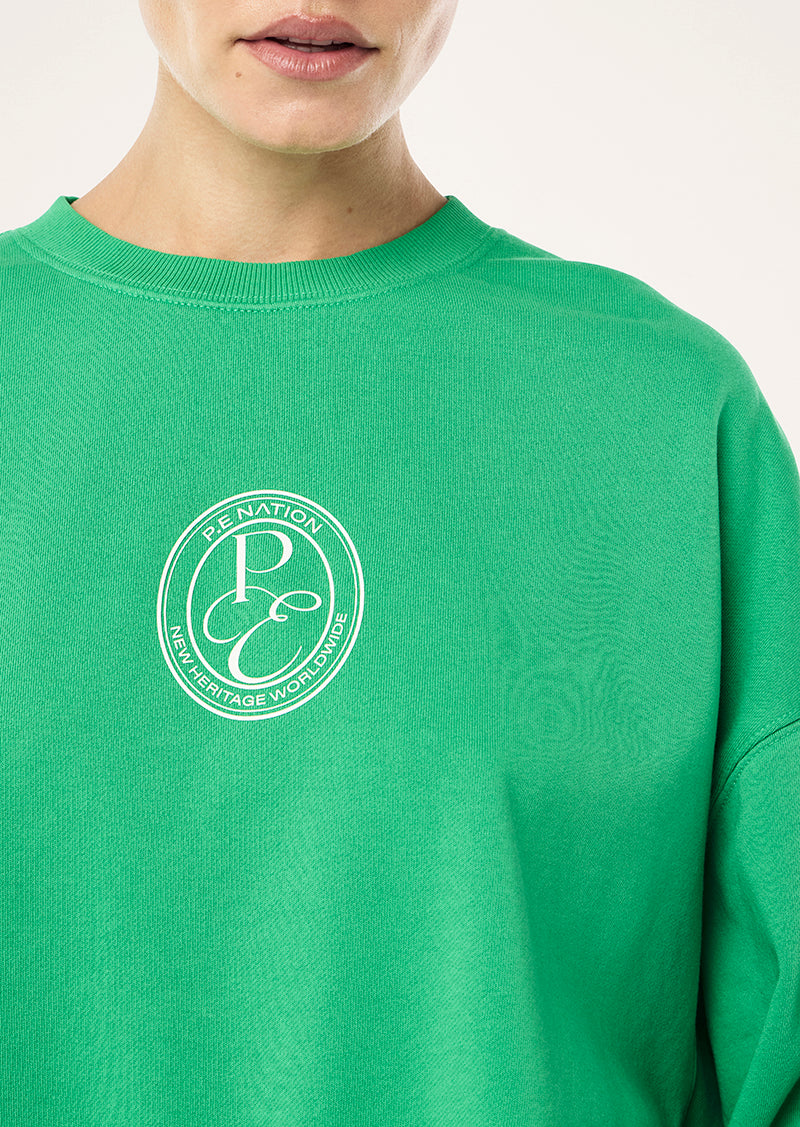 EXPOSITION SWEAT IN WASHED KELLY GREEN