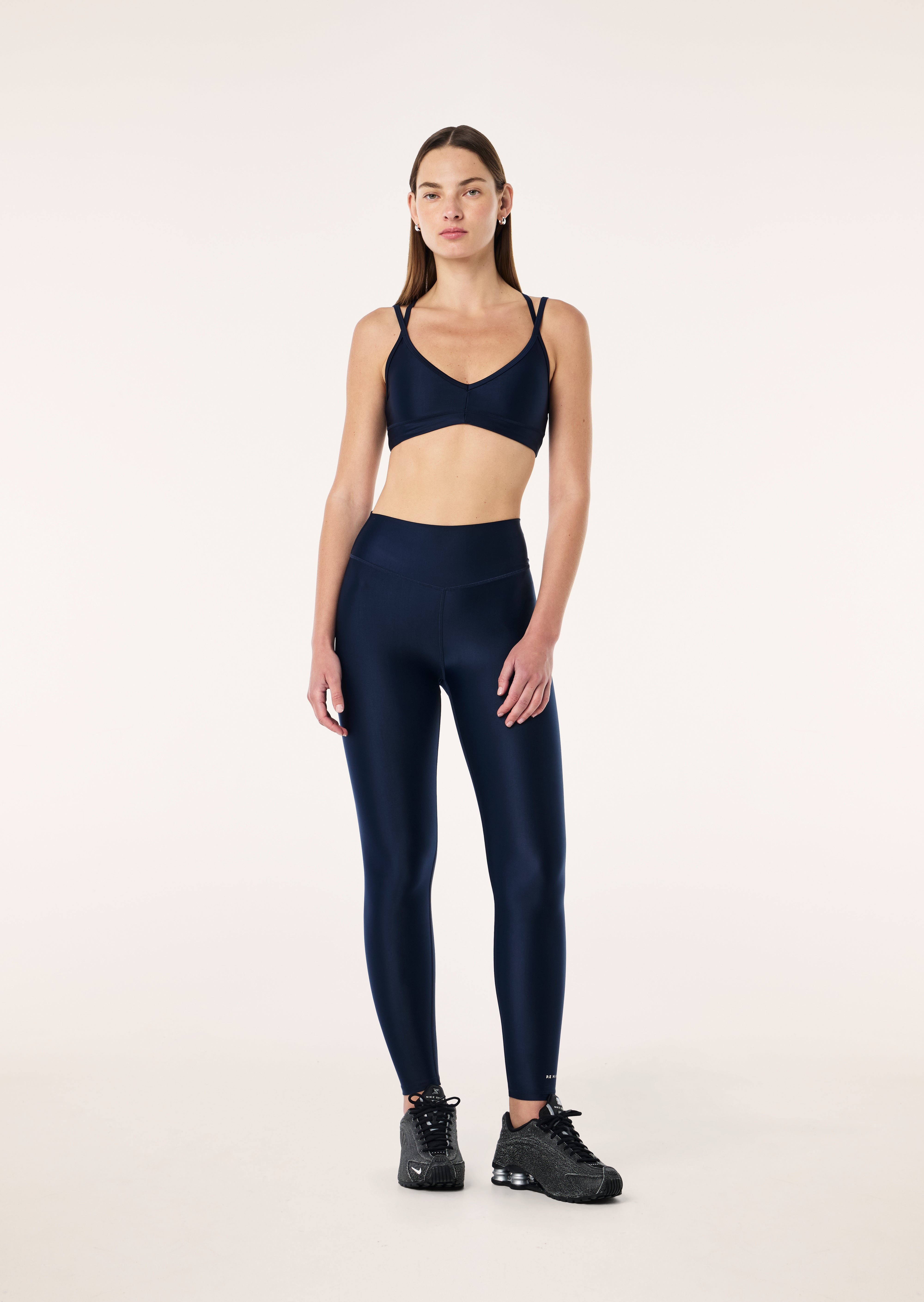FAIRMONT FULL LENGTH LEGGING IN DARK NAVY SHINE