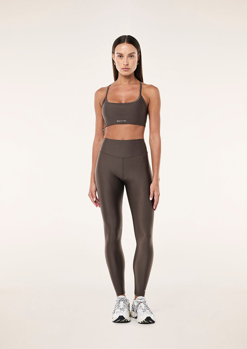 FAIRMONT FULL LENGTH LEGGING IN MAJOR BROWN BY P.E NATION
