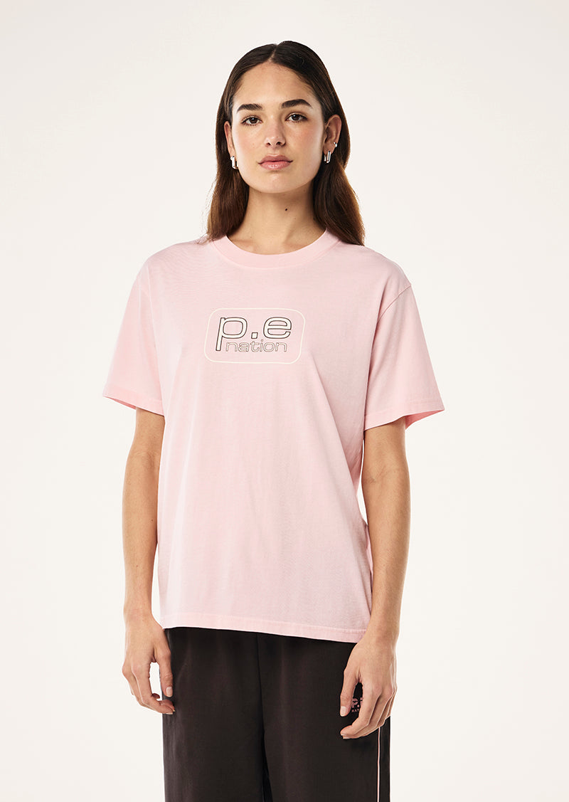 FLUX TEE IN CHALK PINK BY P.E NATION