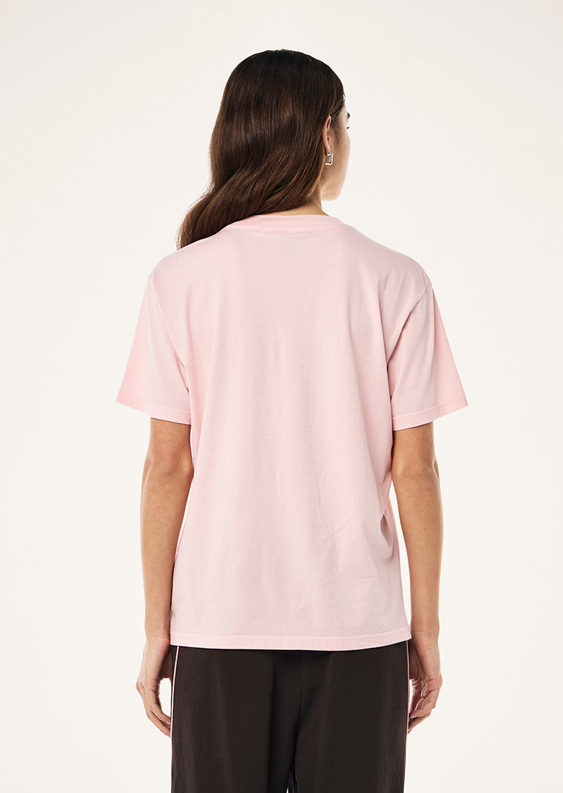 FLUX TEE IN CHALK PINK BY P.E NATION, WOMENS ATHLEISURE TEE PINK
