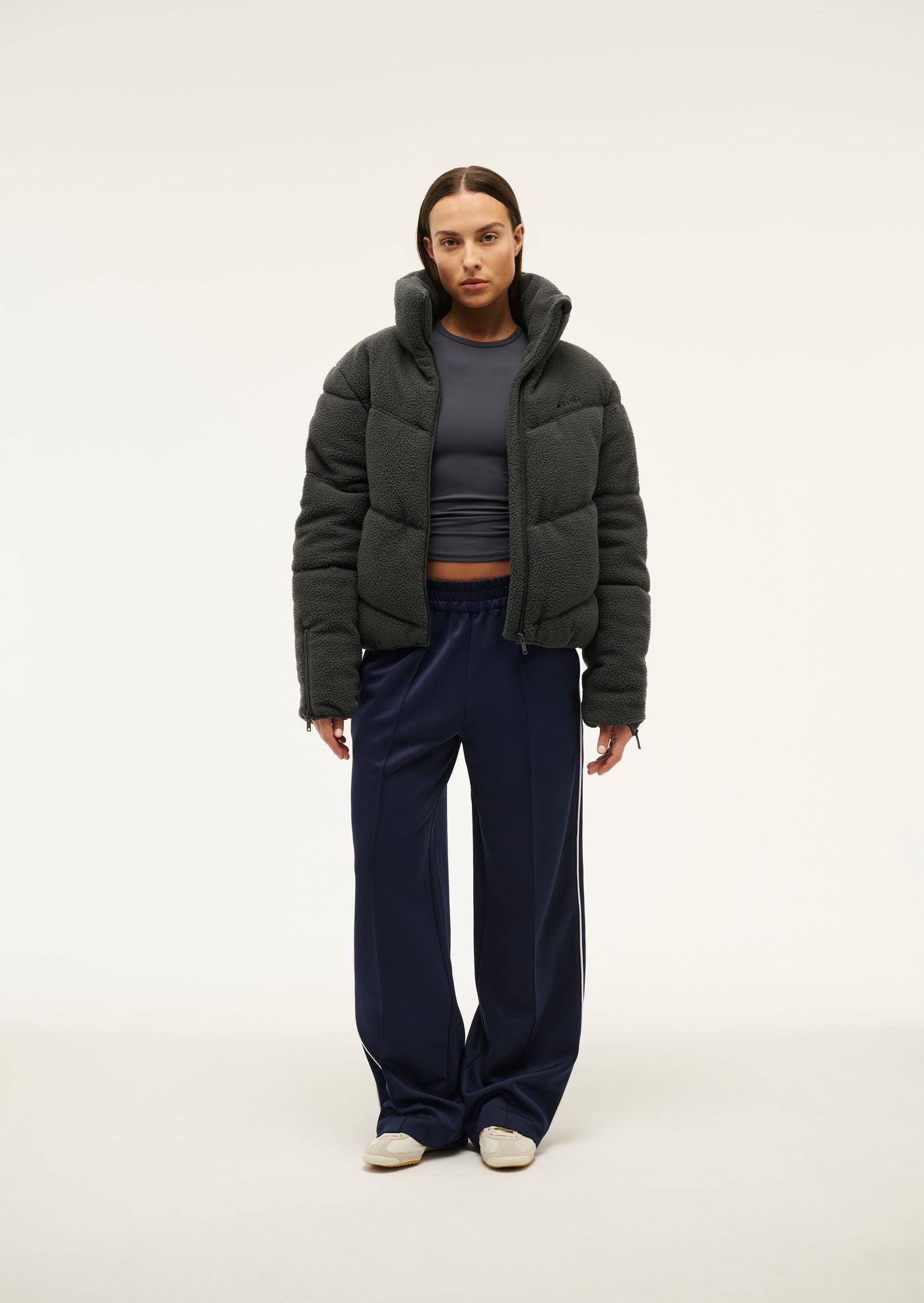 FORTUNE SHERPA JACKET IN MARINE BLUE