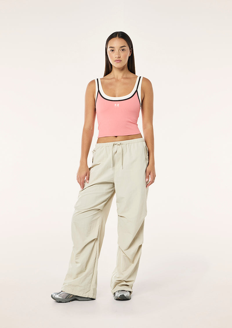 FORWARD TANK IN DUSTY PINK BY P.E NATION WOMENS ATHLEISURE TOP TANK