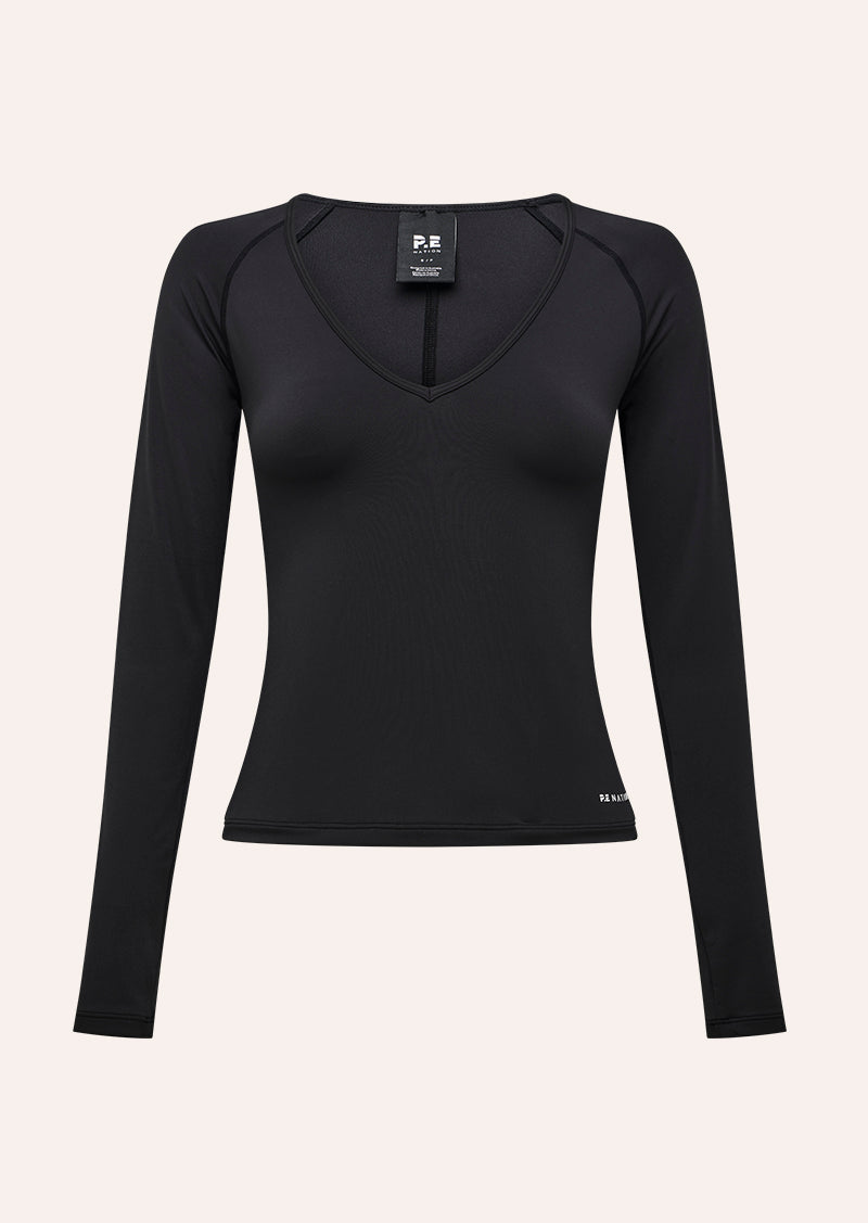 FOUNDATION+V+NECK+LS+TOP_263L149_BLACK-G_1