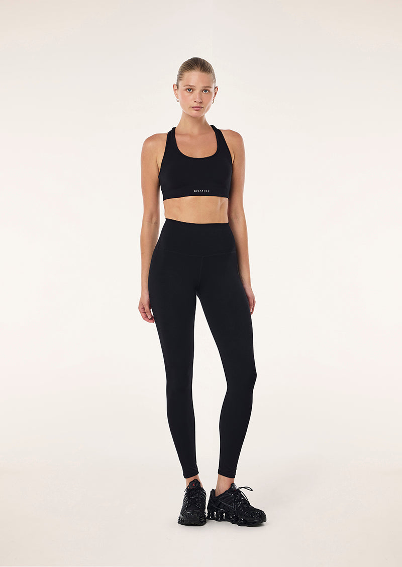 FREQUENCY FULL LENGTH LEGGING IN BLACK