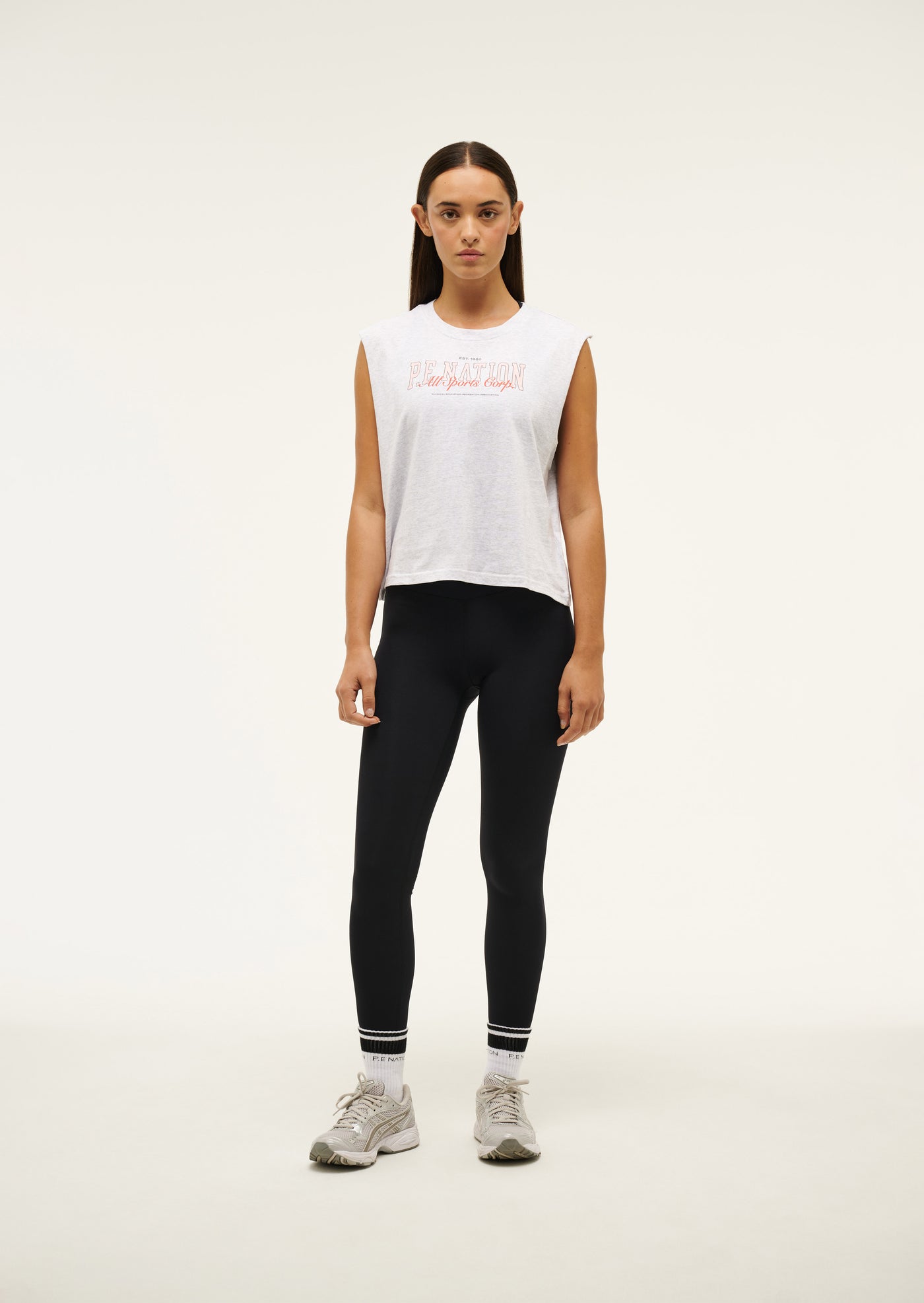FULL OUT TANK IN GREY MARLE