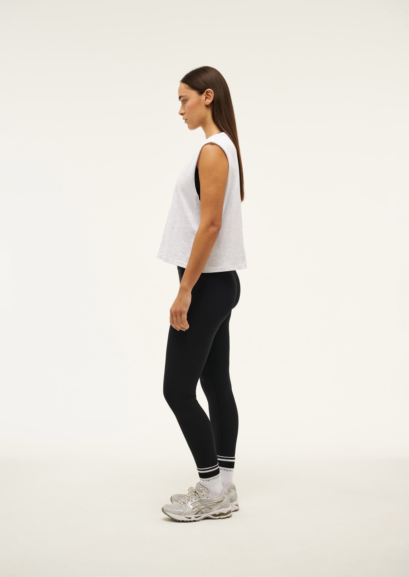FULL OUT TANK IN GREY MARLE