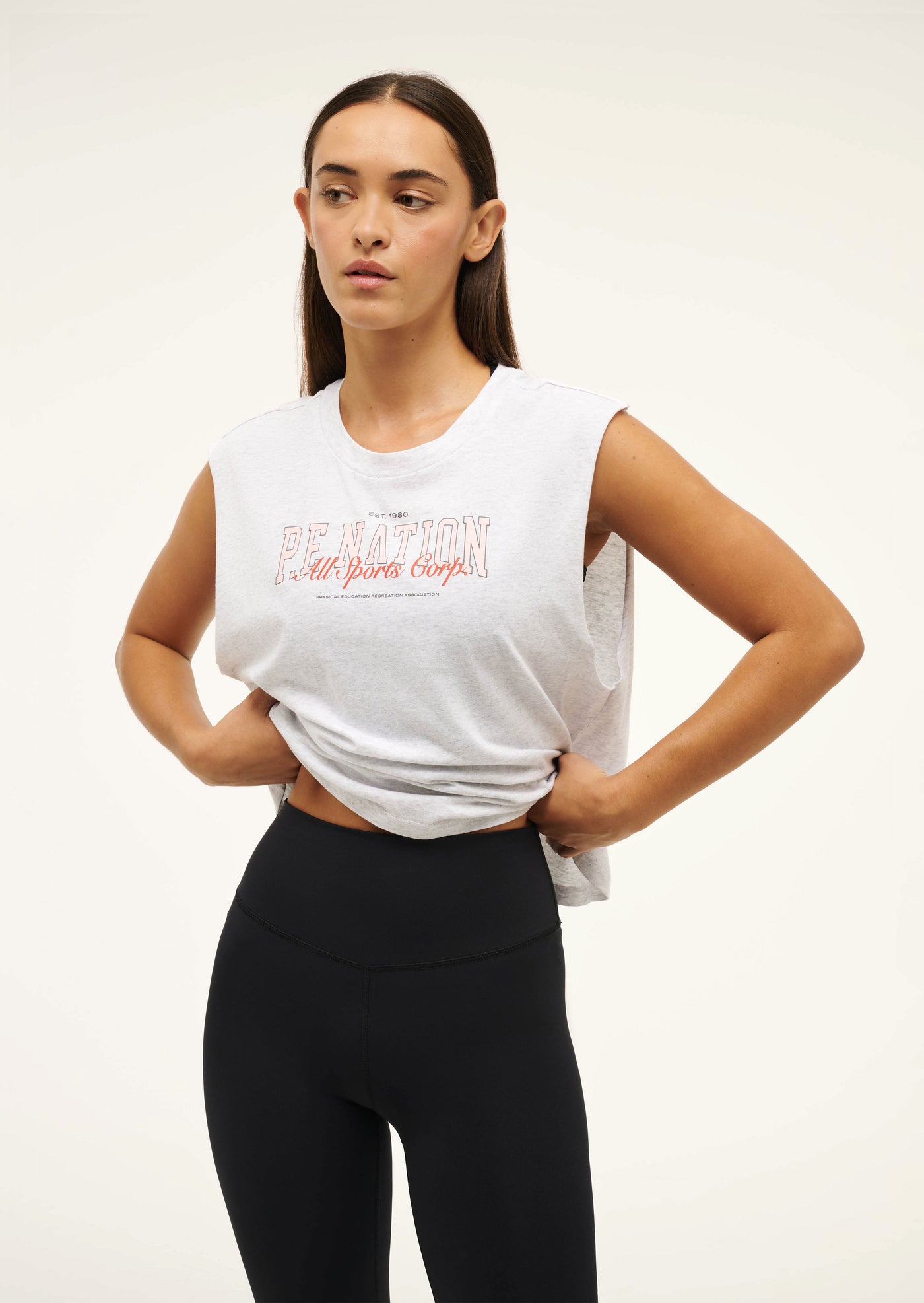 FULL OUT TANK IN GREY MARLE