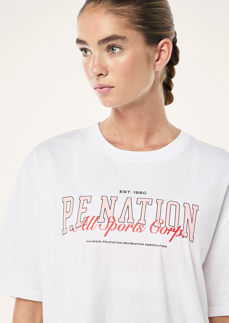 FULL OUT TEE IN OPTIC WHITE