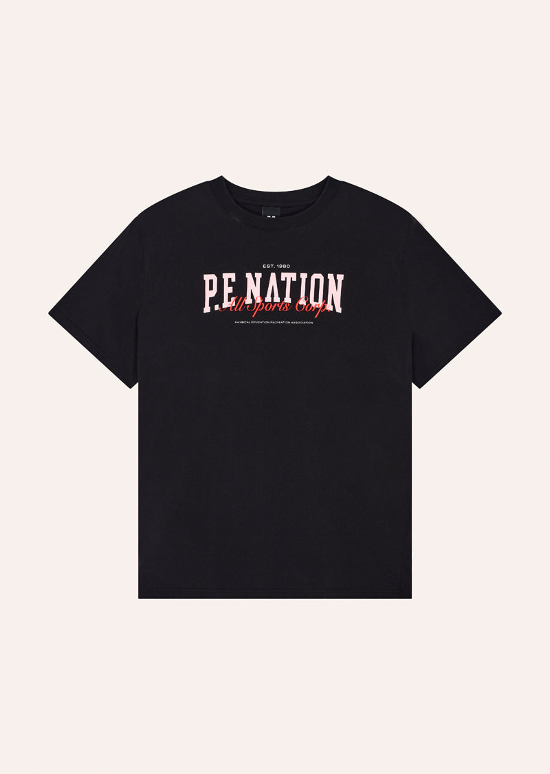 FULL OUT TEE IN BLACK