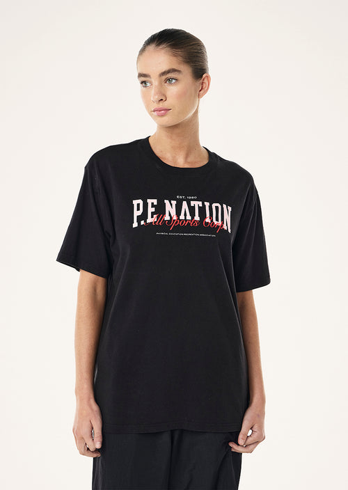 FULL OUT TEE IN BLACK