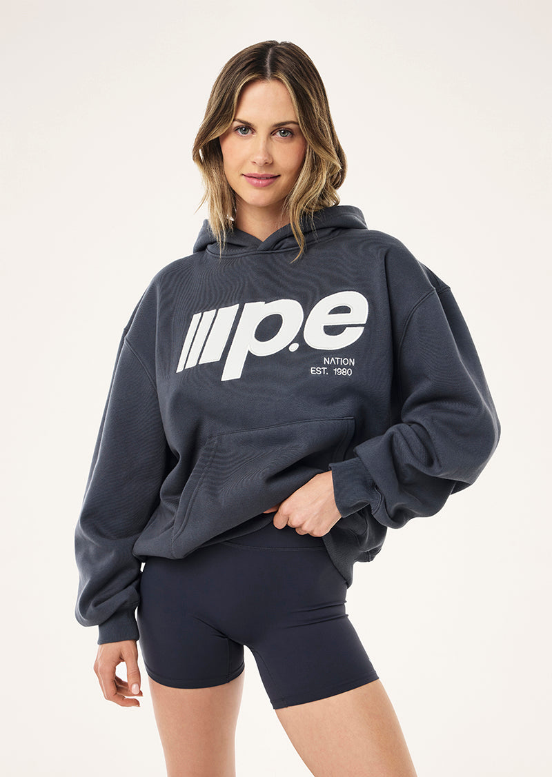 GLIDE 2.0 OVERSIZED HOODIE IN MARINE BLUE