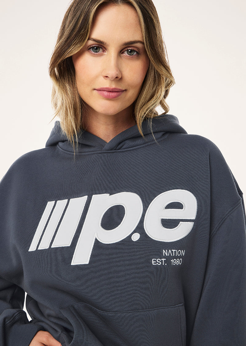 GLIDE 2.0 OVERSIZED HOODIE IN MARINE BLUE