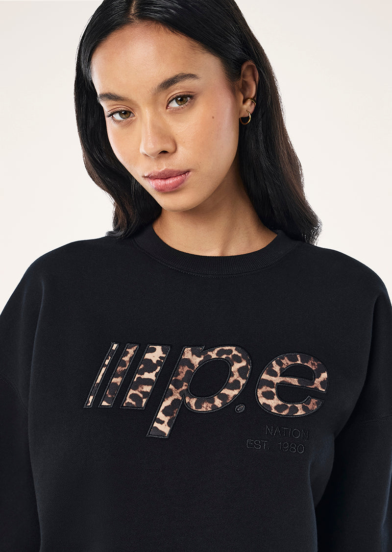 GLIDE 2.0 SWEAT IN BLACK & LEOPARD
