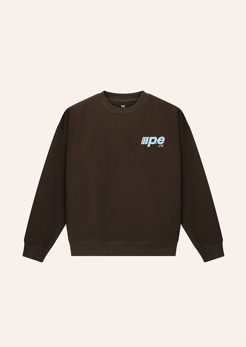 GLIDE SWEAT IN COFFEE BY P.E NATION, WOMEN'S ATHLEISURE SWEATSHIRTS