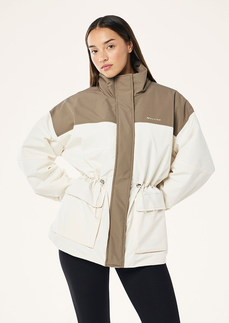 GUILD JACKET IN WHISPER WHITE BY P.E NATION