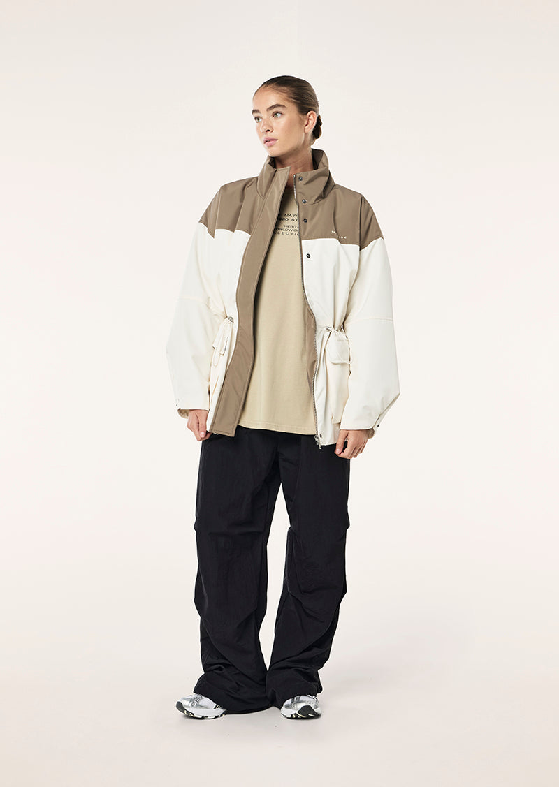 GUILD JACKET IN WHISPER WHITE BY P.E NATION WOMENS ACTIVE JACKET