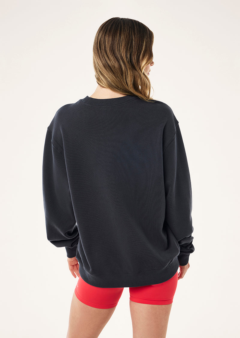 HEADS UP SWEAT IN MARINE BLUE & STRAWBERRY