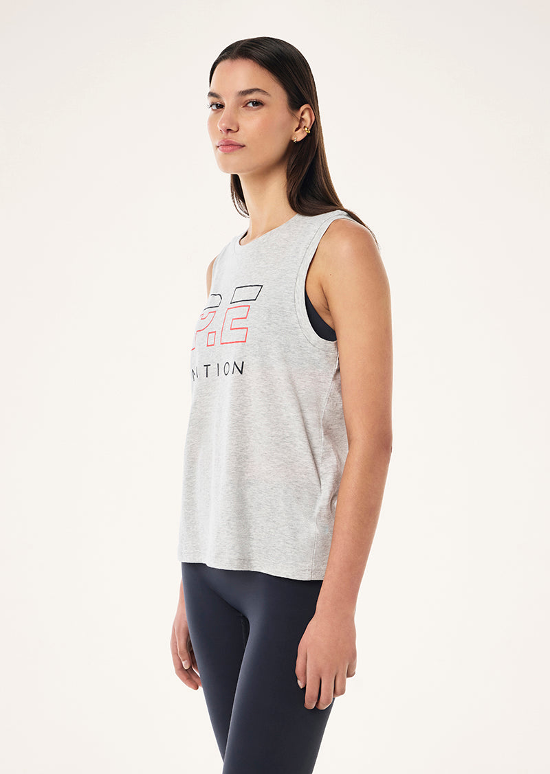 HEADS UP TANK IN GREY MARLE