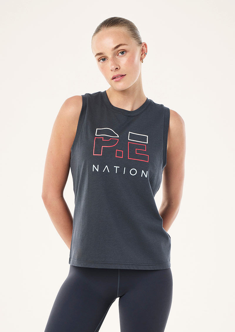 HEADS UP TANK - MARINE BLUE & STRAWBERRY