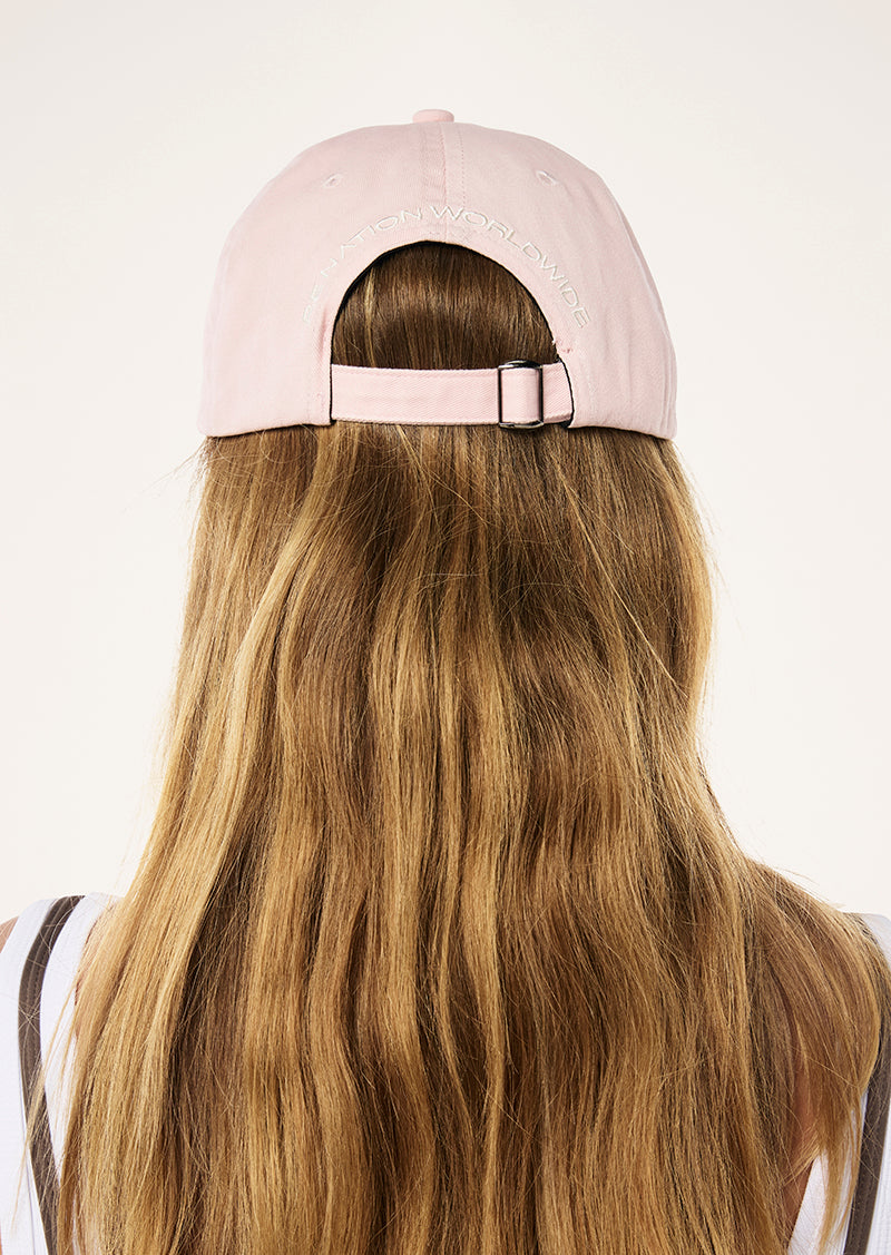 HEADS UP CAP IN CHALK PINK BY P.E NATION, WOMENS ATHLEISURE ACCSESSORIES HAT PINK