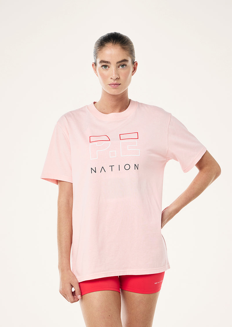 HEADS UP TEE IN CRYSTAL ROSE