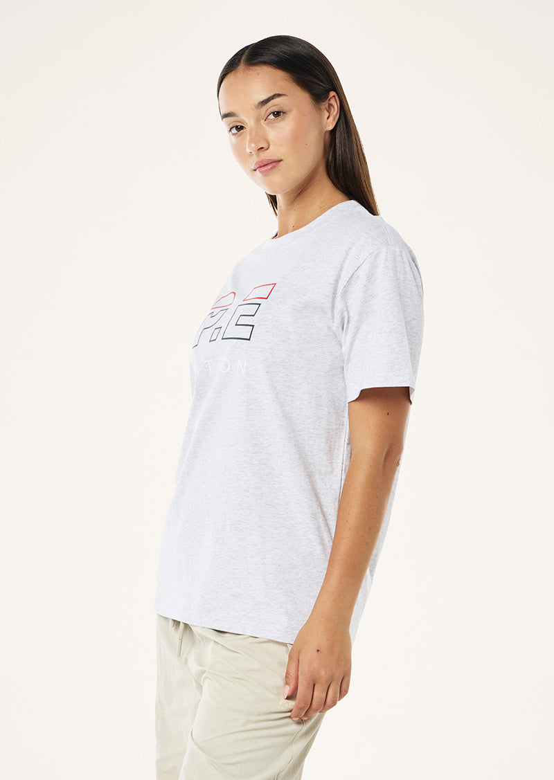 HEADS UP TEE IN GREY MARLE BY P.E NATION WOMENS ATHLEISURE TOP TEE