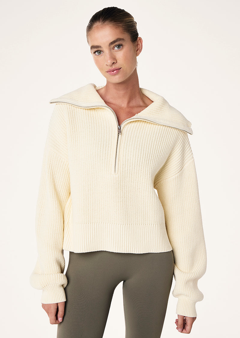 HIGH+SEASON+ZIP+NECK+KNIT_251KJ051_WHISPER+WHITE_011_1