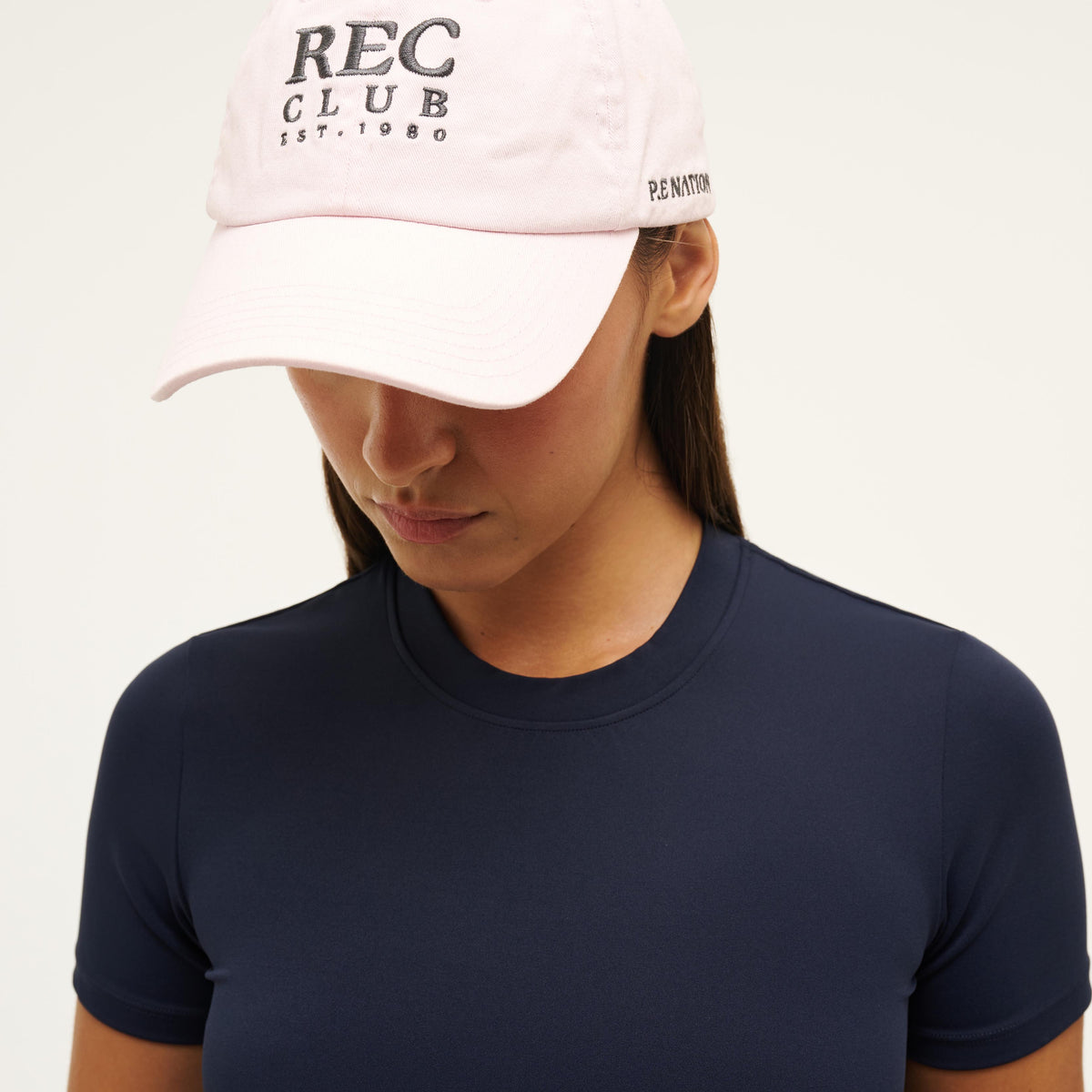 P.E Nation Women\'s Blush Baseball Cap Shop Chalk pink Heads Up Cap by PE NATION online – Tribe71 main image 4
