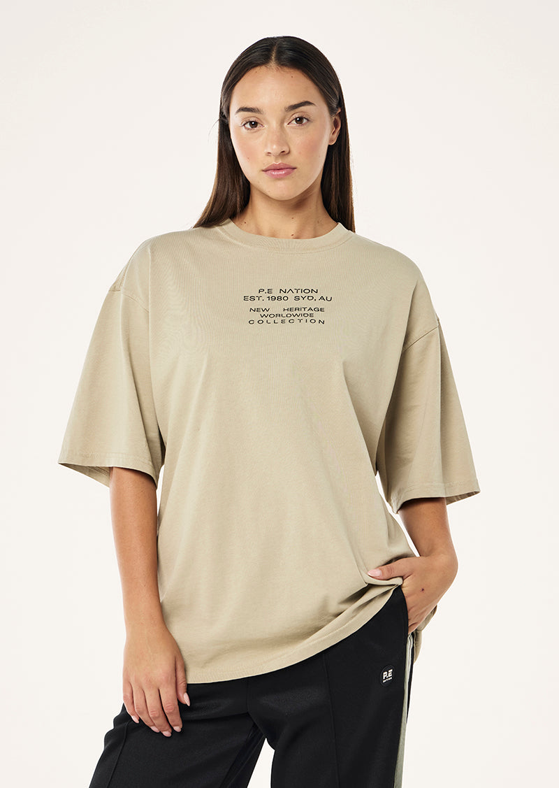 LAMONT TEE IN WASHED BISCUIT BY P.E NATION