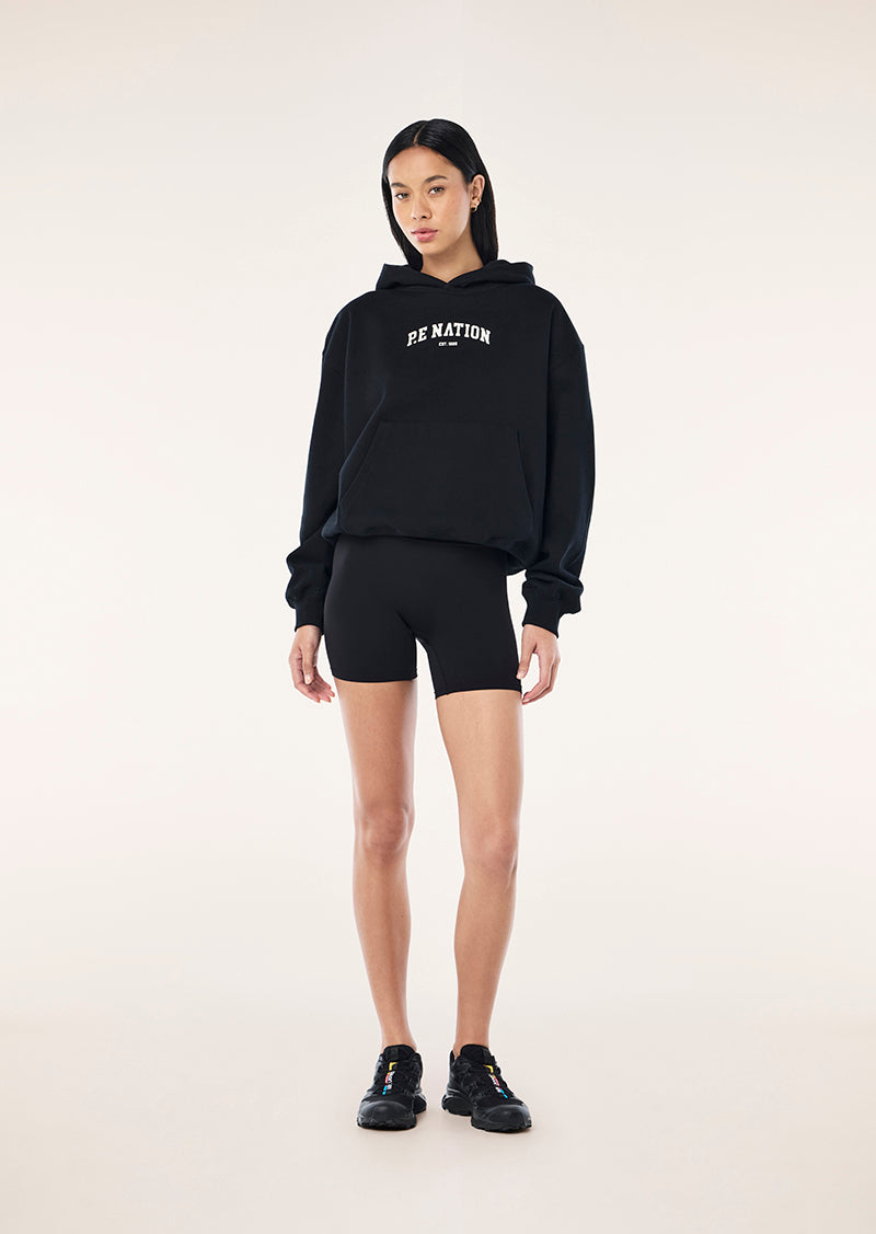LEGACY 2.0 OVERSIZED HOODIE IN BLACK & WHISPER WHITE