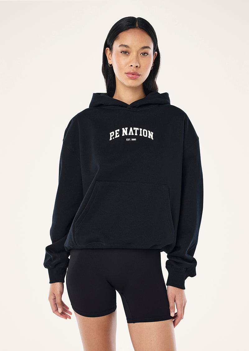 LEGACY 2.0 OVERSIZED HOODIE IN BLACK & WHISPER WHITE