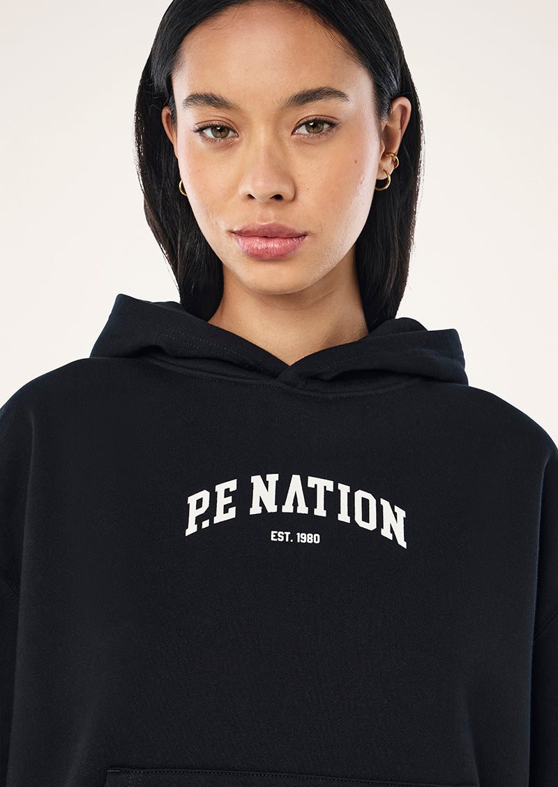 LEGACY 2.0 OVERSIZED HOODIE IN BLACK & WHISPER WHITE